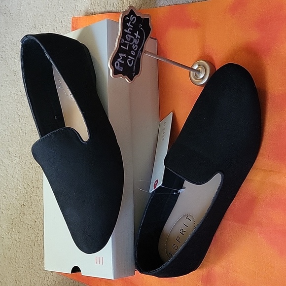 Esprit Shoes Espirt Flats New 75m Black Faux Suede Angie Poshmark
